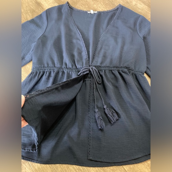 Maurice’s women’s L long sleeve cardigan/peasant style blouse - Picture 2 of 7